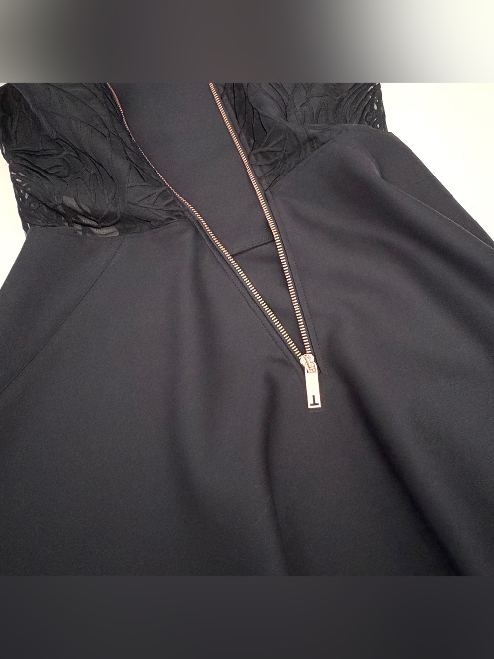 Ted Baker Venma Lace Detail Skater Dress - Picture 11 of 14